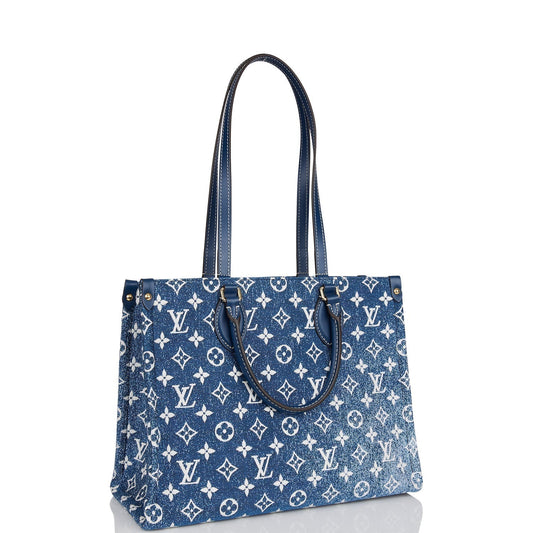 Louis Vuitton Blue Monogram OnTheGo MM Tote