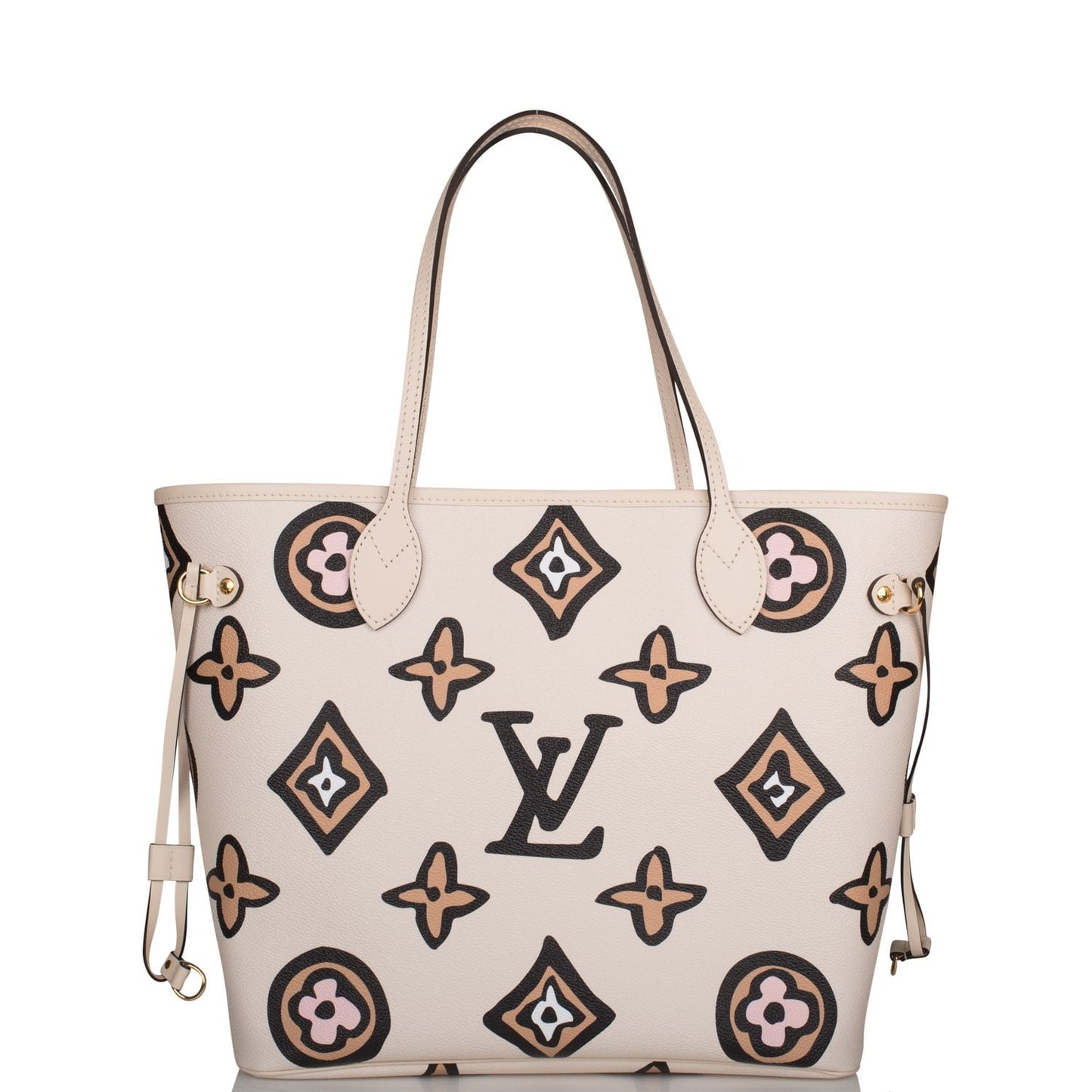 Louis Vuitton Cream Wild At Heart Giant Monogram Neverfull MM Tote