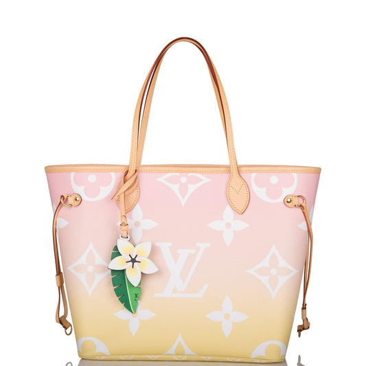 Louis Vuitton Light Pink By The Pool Giant Monogram Neverfull MM Tote
