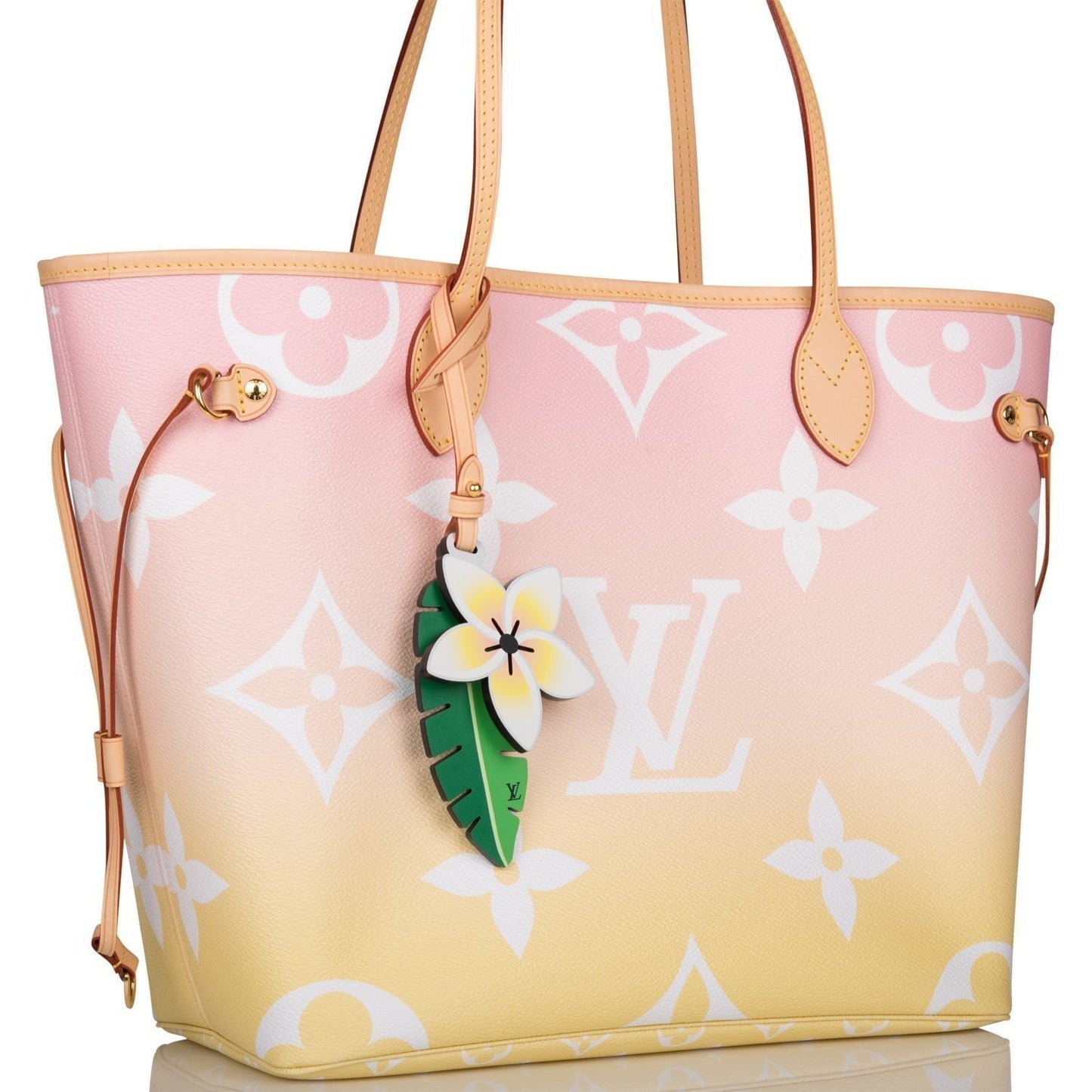 Louis Vuitton Light Pink By The Pool Giant Monogram Neverfull MM Tote