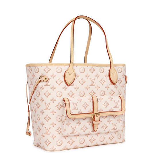 Louis Vuitton Fall For You Beige Clair Monogram Neverfull MM Tote