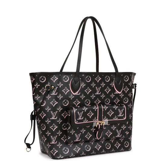 Louis Vuitton Fall For You Black Monogram Neverfull MM Tote