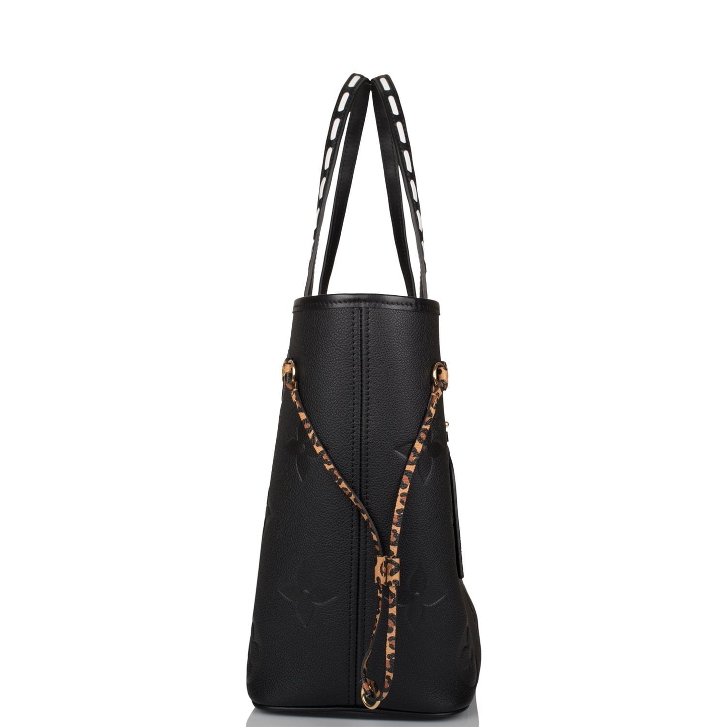 Louis Vuitton Black Wild At Heart Giant Monogram Empreinte Neverfull MM Tote