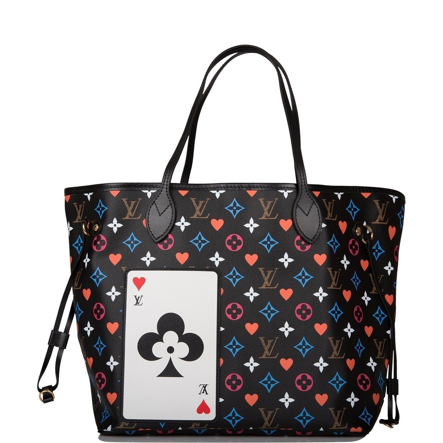 Louis Vuitton Black Game On Neverfull MM Tote