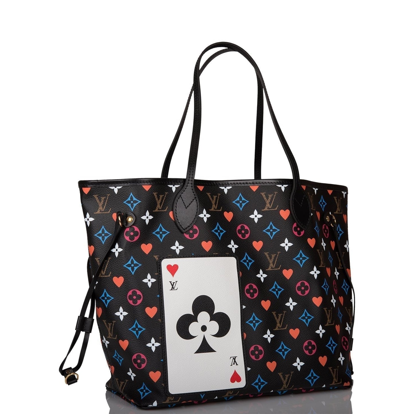 Louis Vuitton Black Game On Neverfull MM Tote