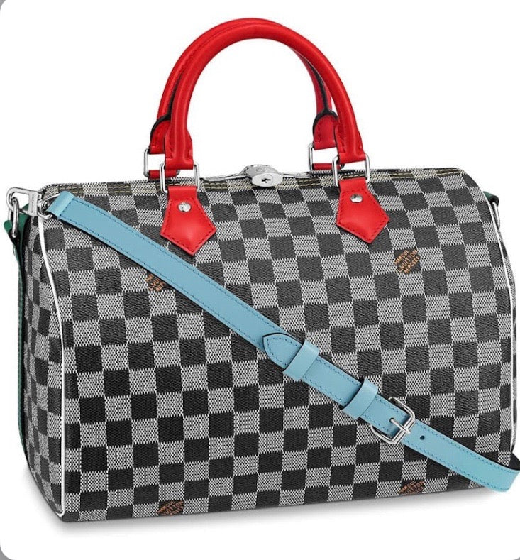 LOUIS VUITTON DAMIER SPEEDY 30 BANDOULIÃRE HANDBAG