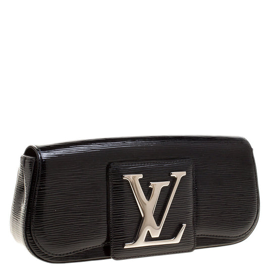 Louis Vuitton Black Electric EPI Leather Sobe Clutch
