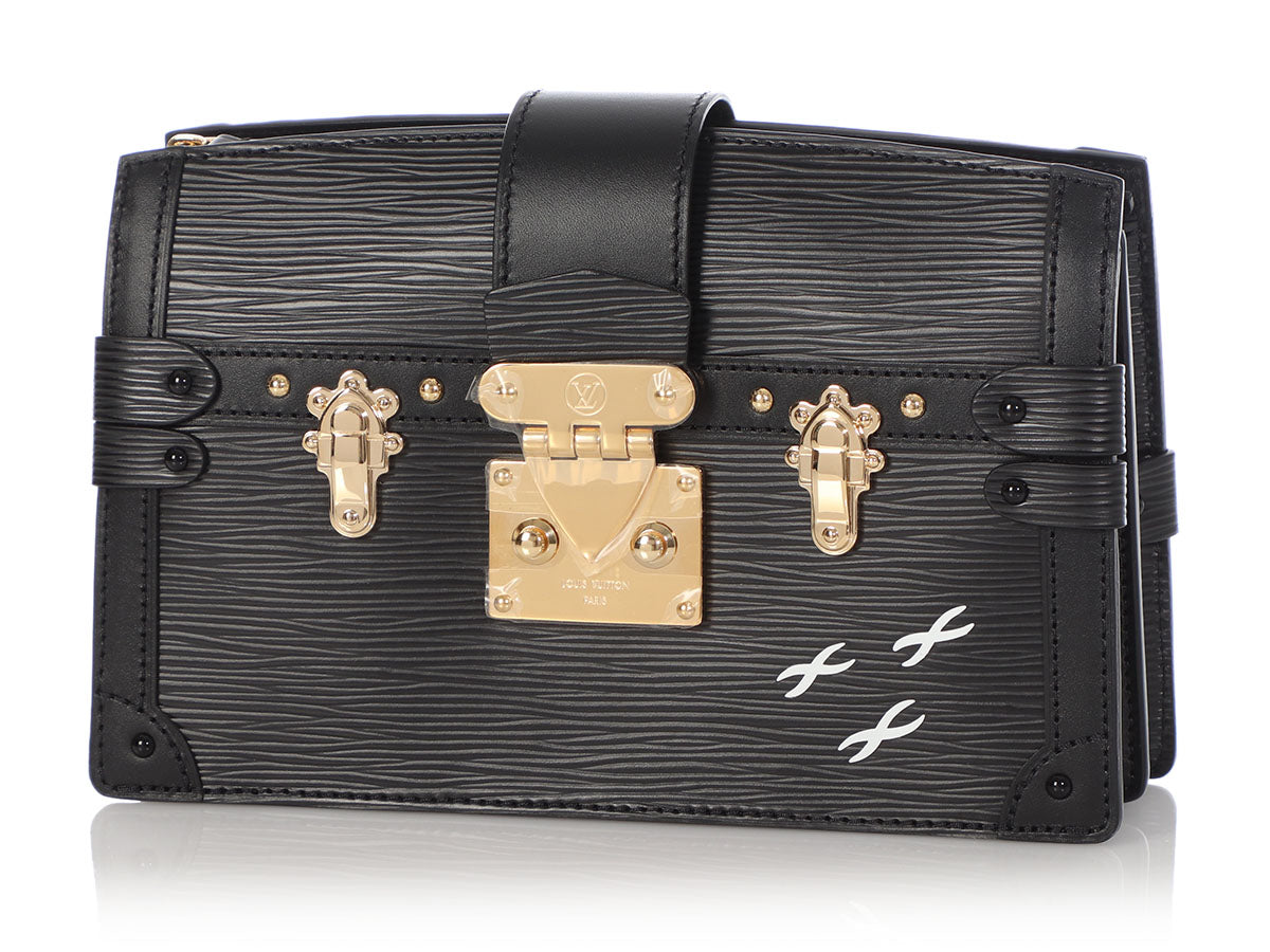 Louis Vuitton Black Epi Trunk Clutch