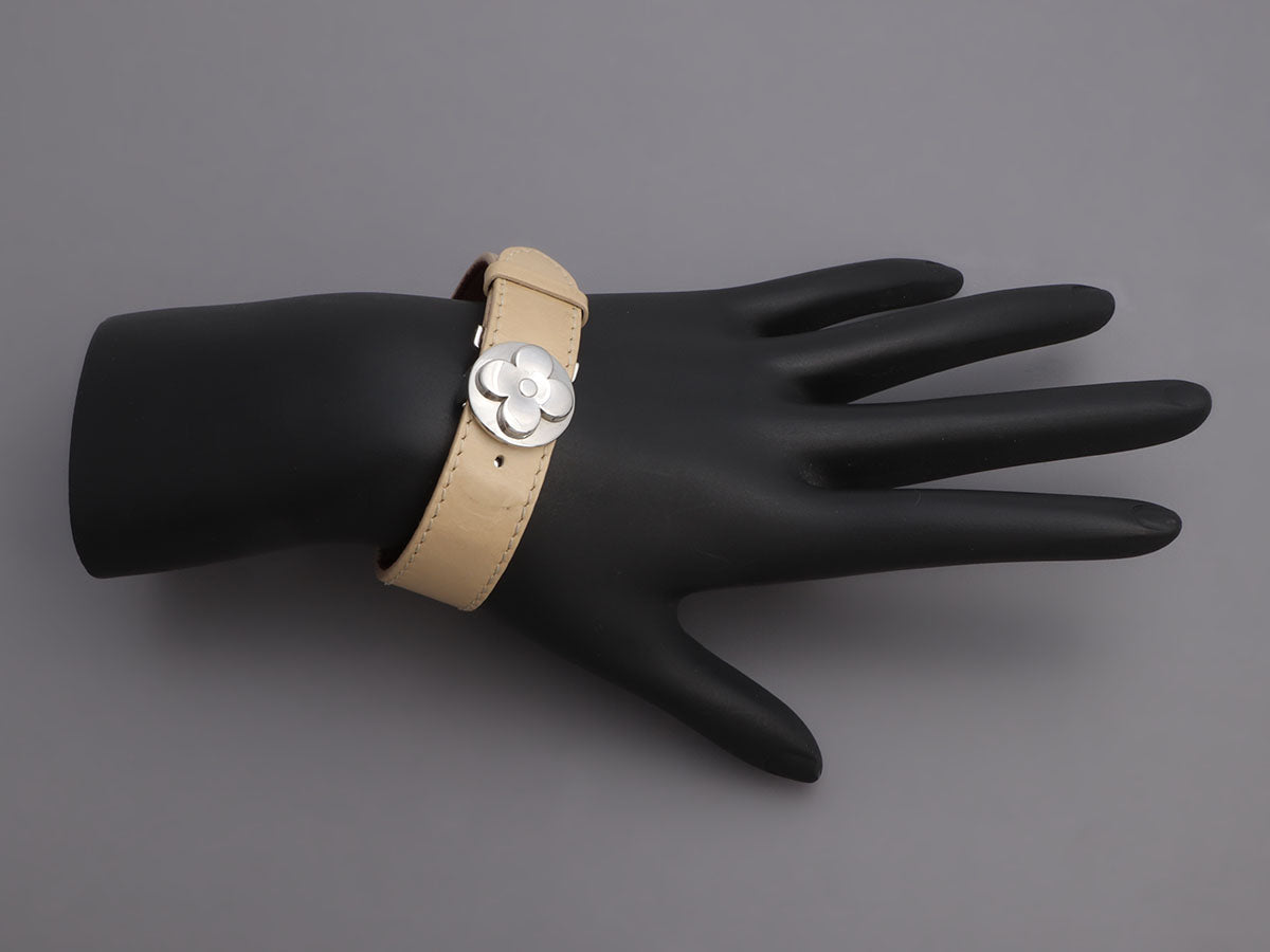 Louis Vuitton Beige Vernis Wish Wrap Bracelet