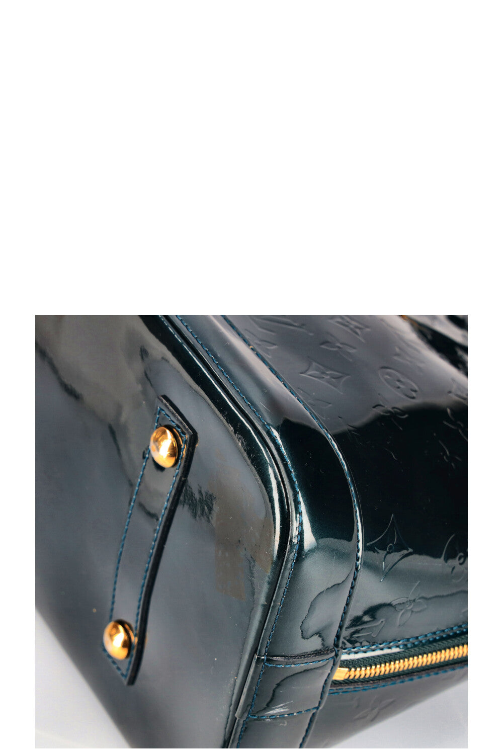 LOUIS VUITTON Alma GM MNG Vernis Petrol