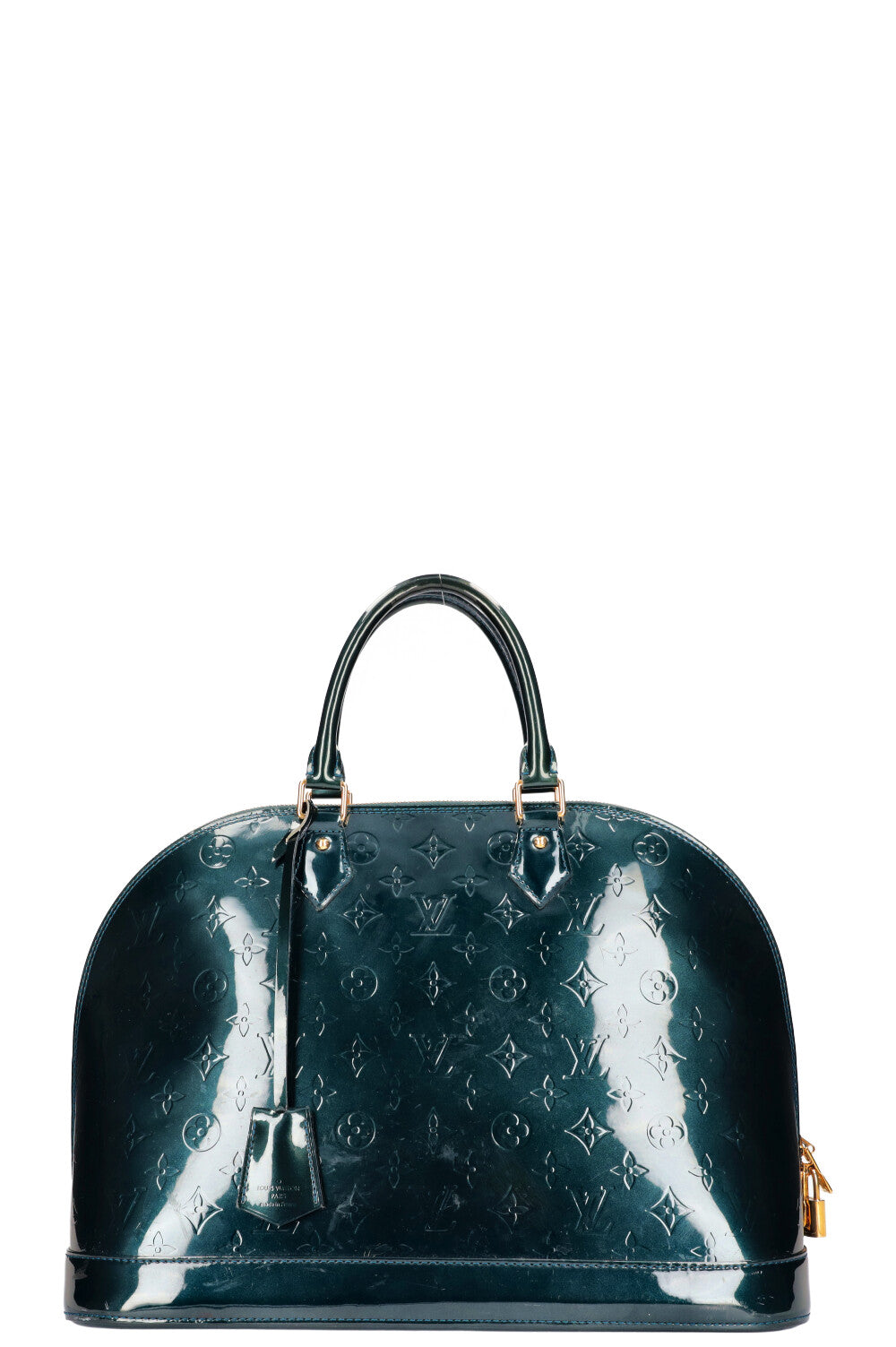 LOUIS VUITTON Alma GM MNG Vernis Petrol Handbag