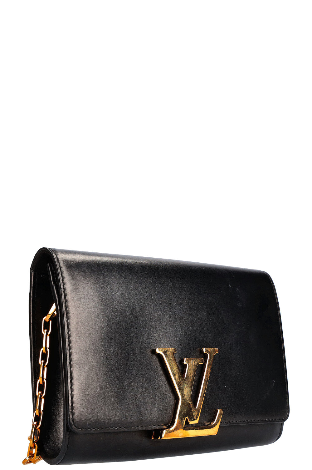LOUIS VUITTON Chain Louise Bag GM Black