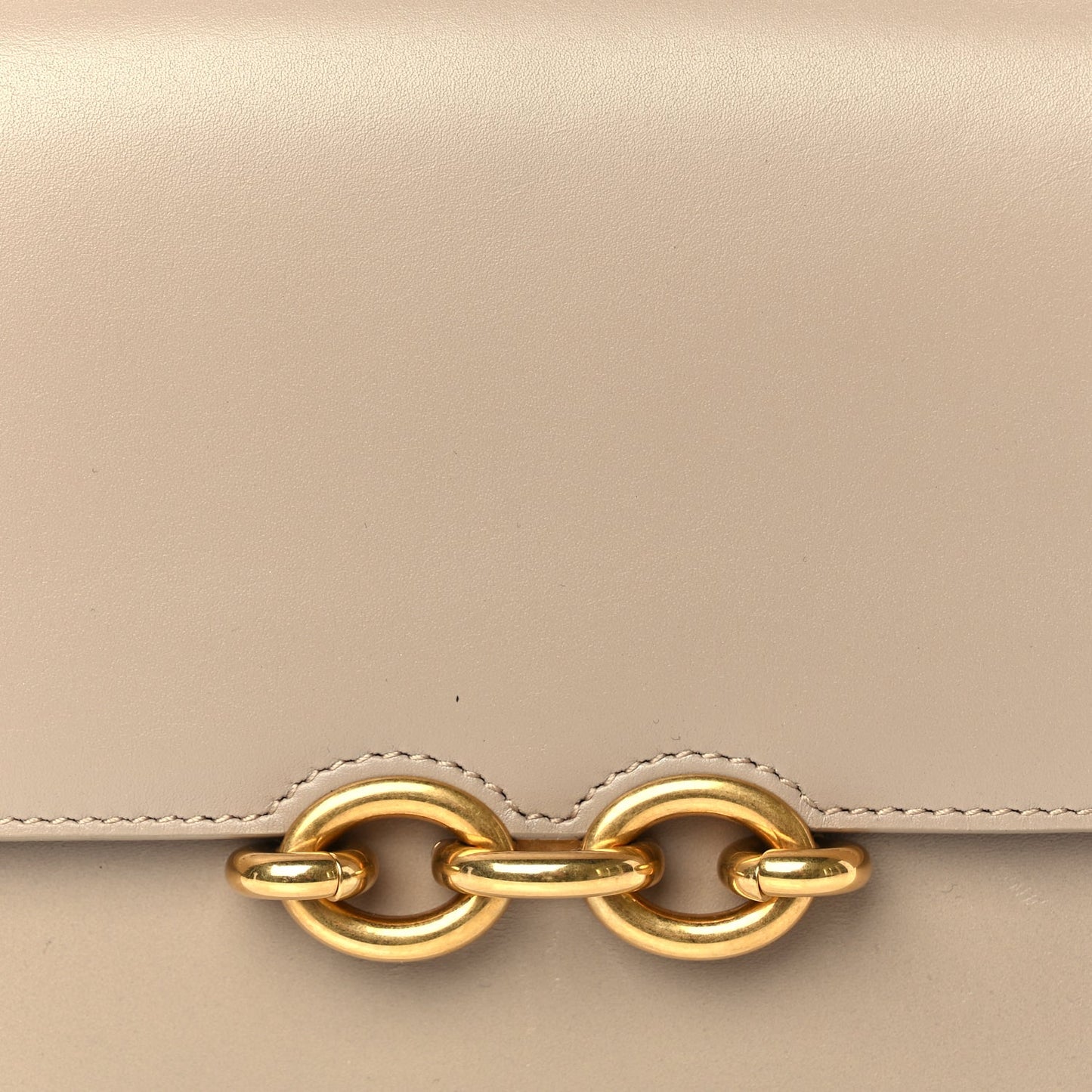Saint Laurent Smooth Calfskin Le Maillon Satchel Beige