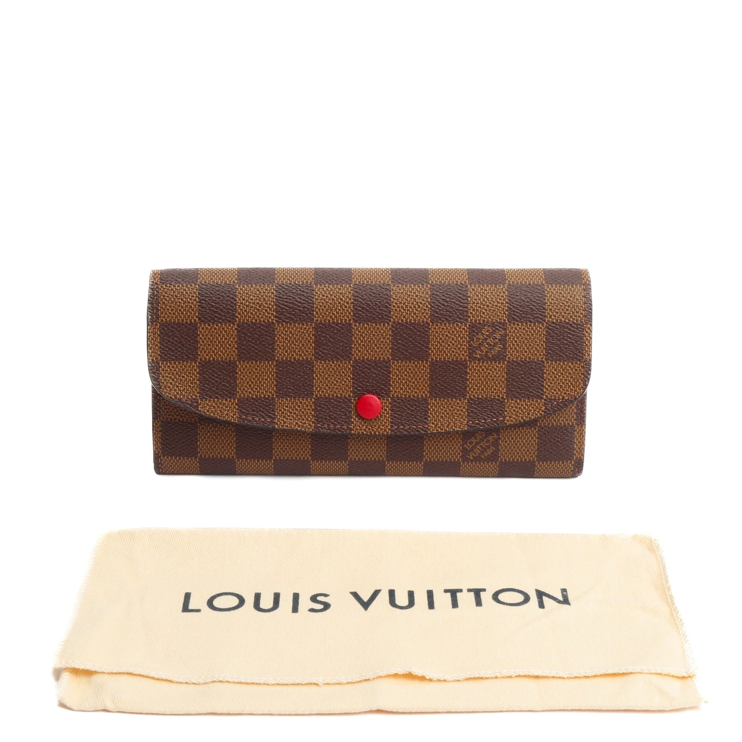 LOUIS VUITTON Damier Ebene Emilie Wallet
