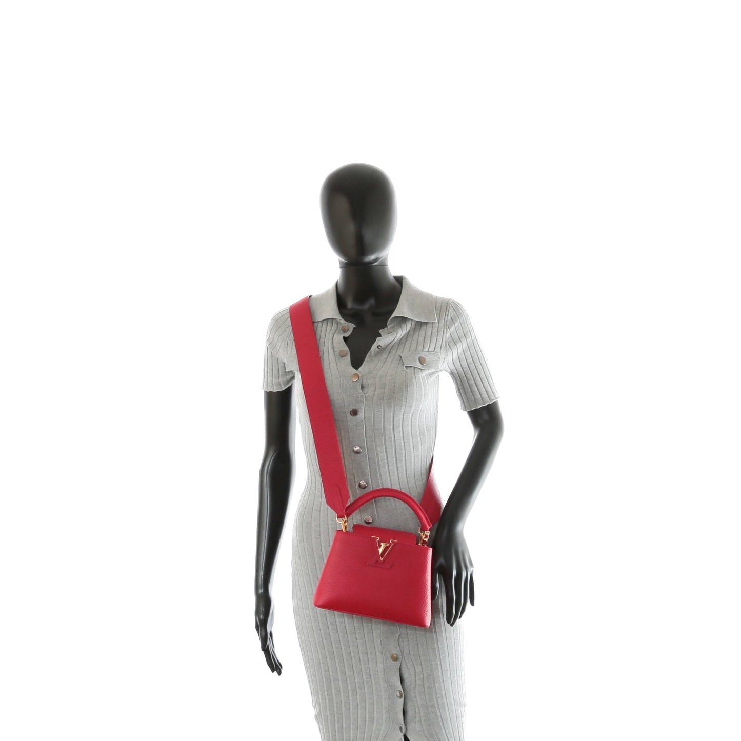 LOUIS VUITTON Mini Capucines Scarlet Taurillon