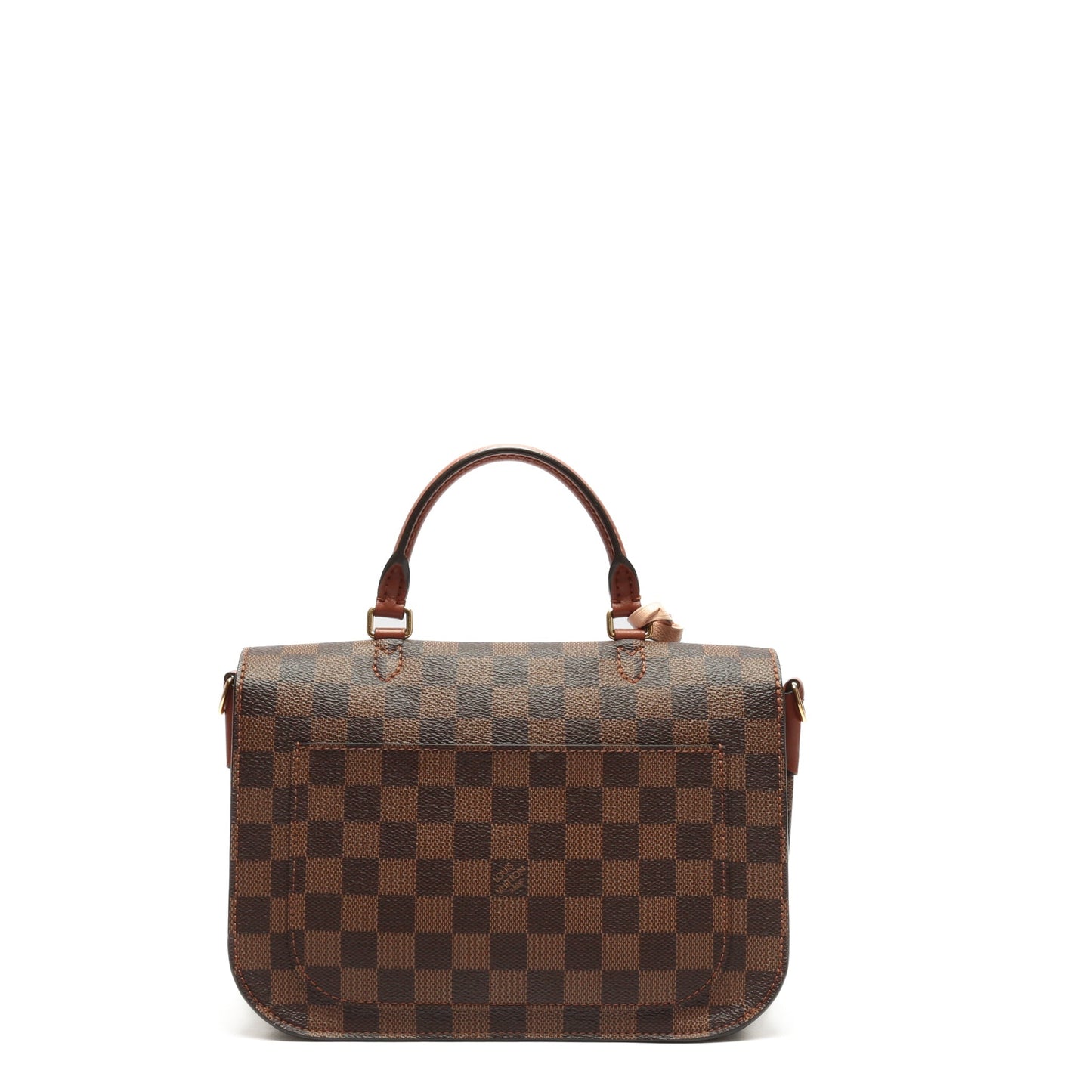 LOUIS VUITTON Beaumarchais Damier Ebene & Light Pink Top Handle - OUTLET FINAL SALE