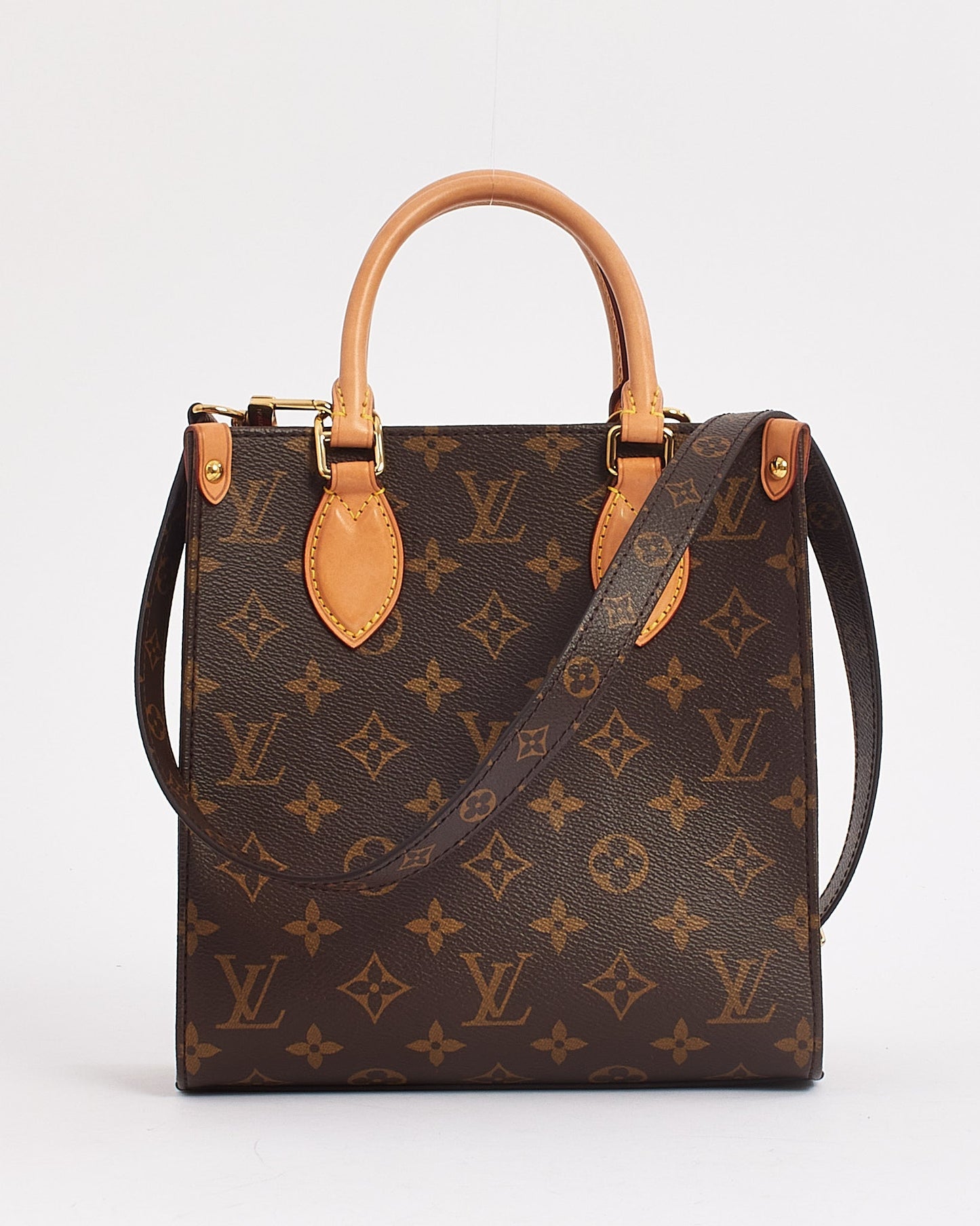 Louis Vuitton Monogram Canvas Sac Plat BB with Strap