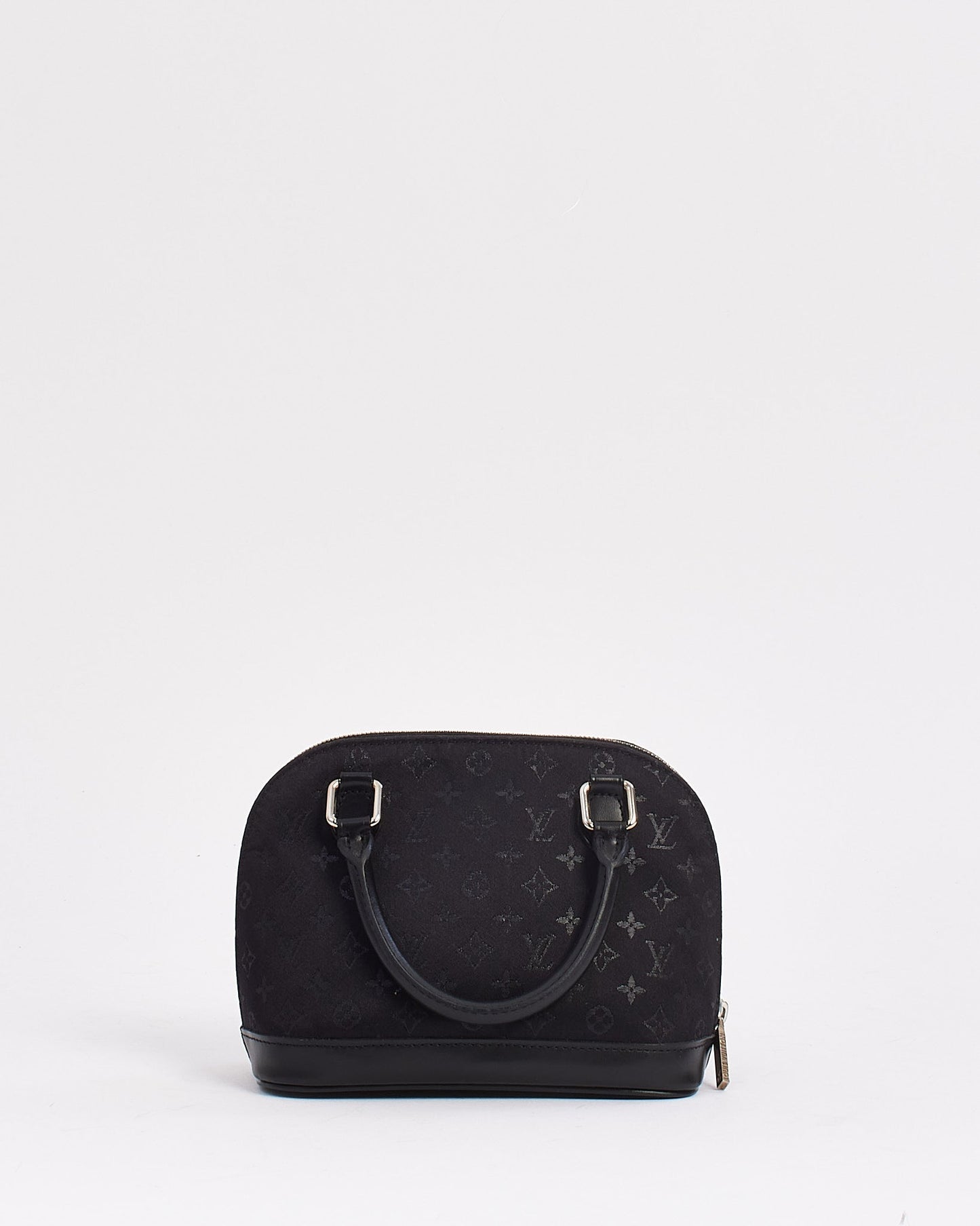 Louis Vuitton Black Monogram Satin Alma BB
