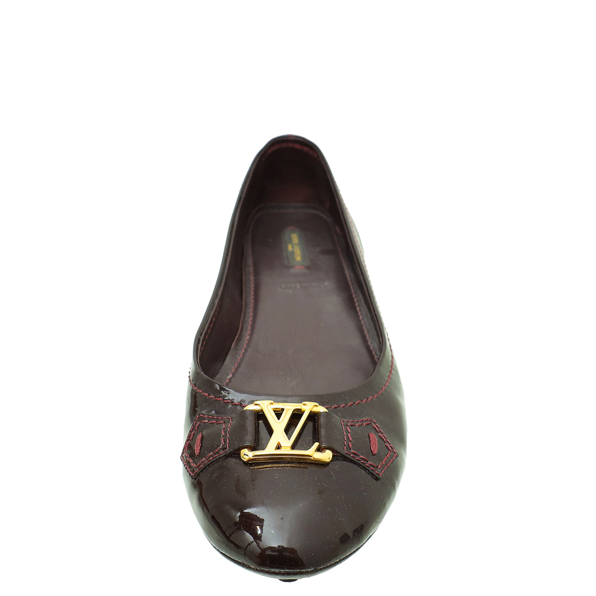 Louis Vuitton Amarante Oxford Ballerina Flats 41.5