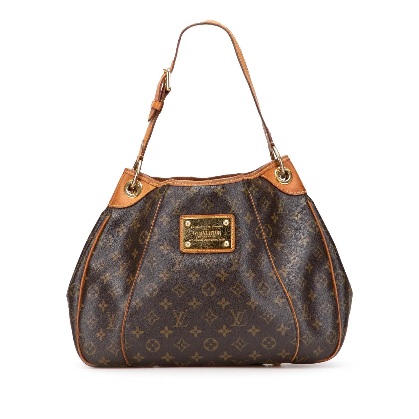 Brown Louis Vuitton Monogram Galliera PM Shoulder Bag
