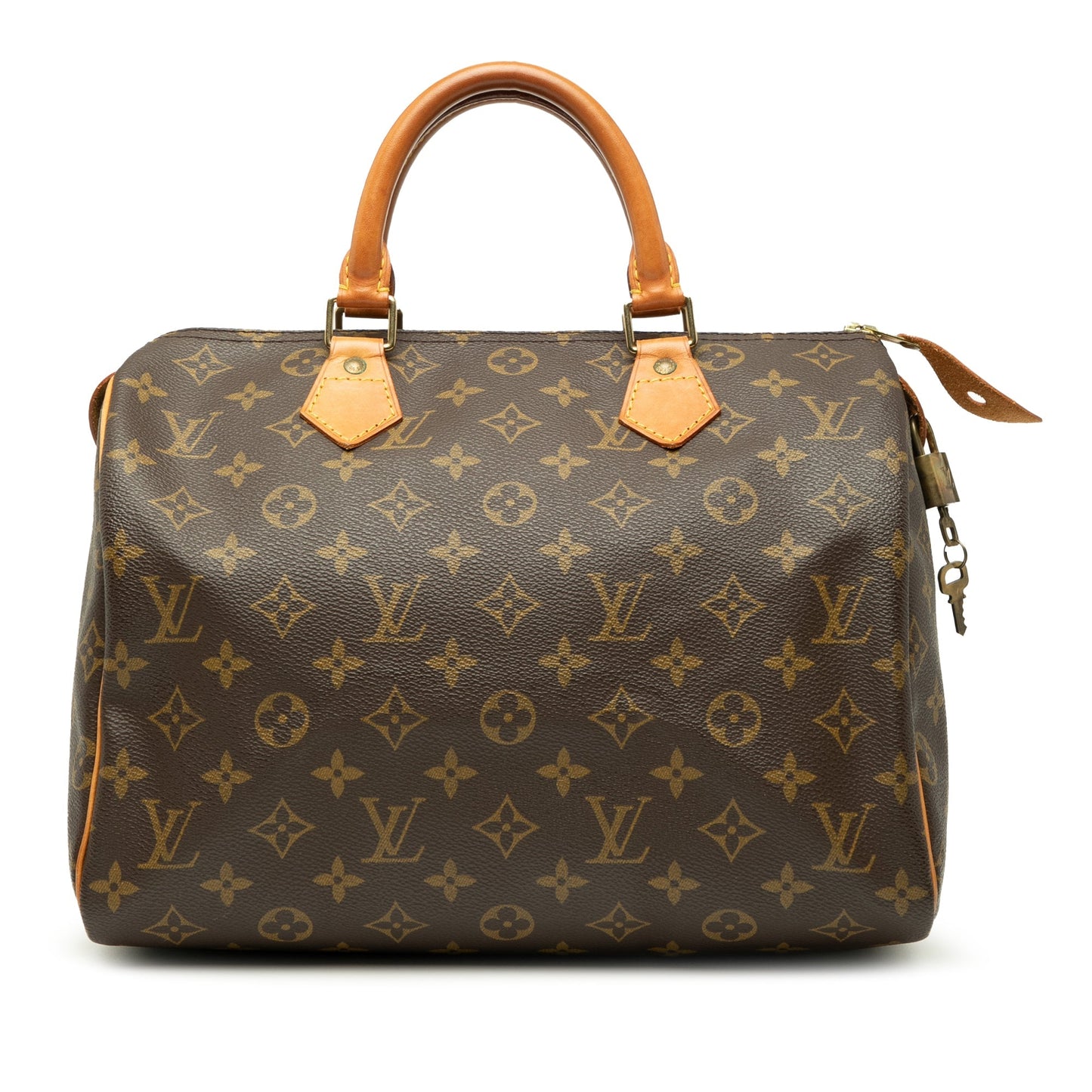 Brown Louis Vuitton Monogram Speedy 30 Boston Bag