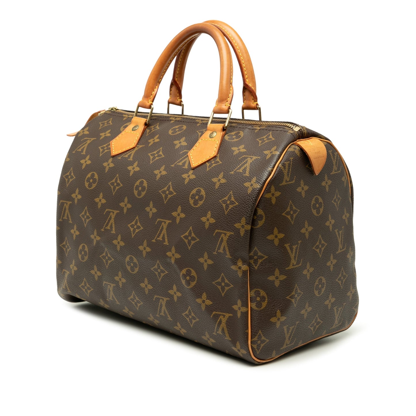 Brown Louis Vuitton Monogram Speedy 30 Boston Bag