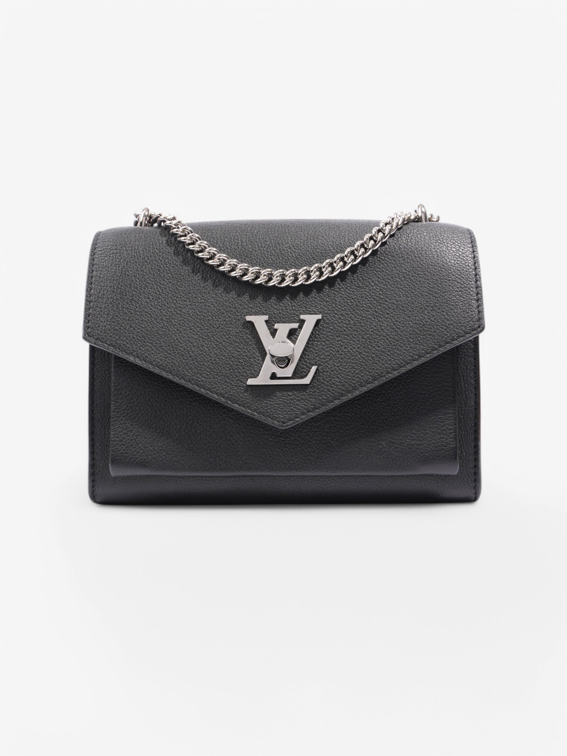 Louis Vuitton Mylockme Chain Bag Black Leather BB