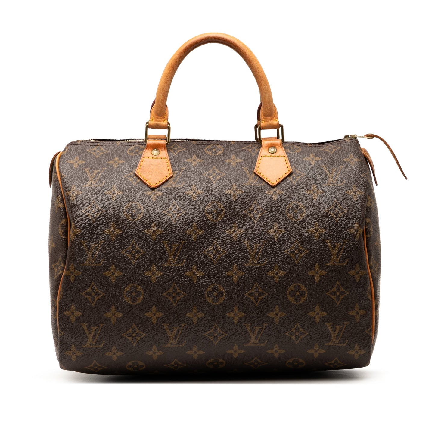 Brown Louis Vuitton Monogram Speedy 30 Boston Bag