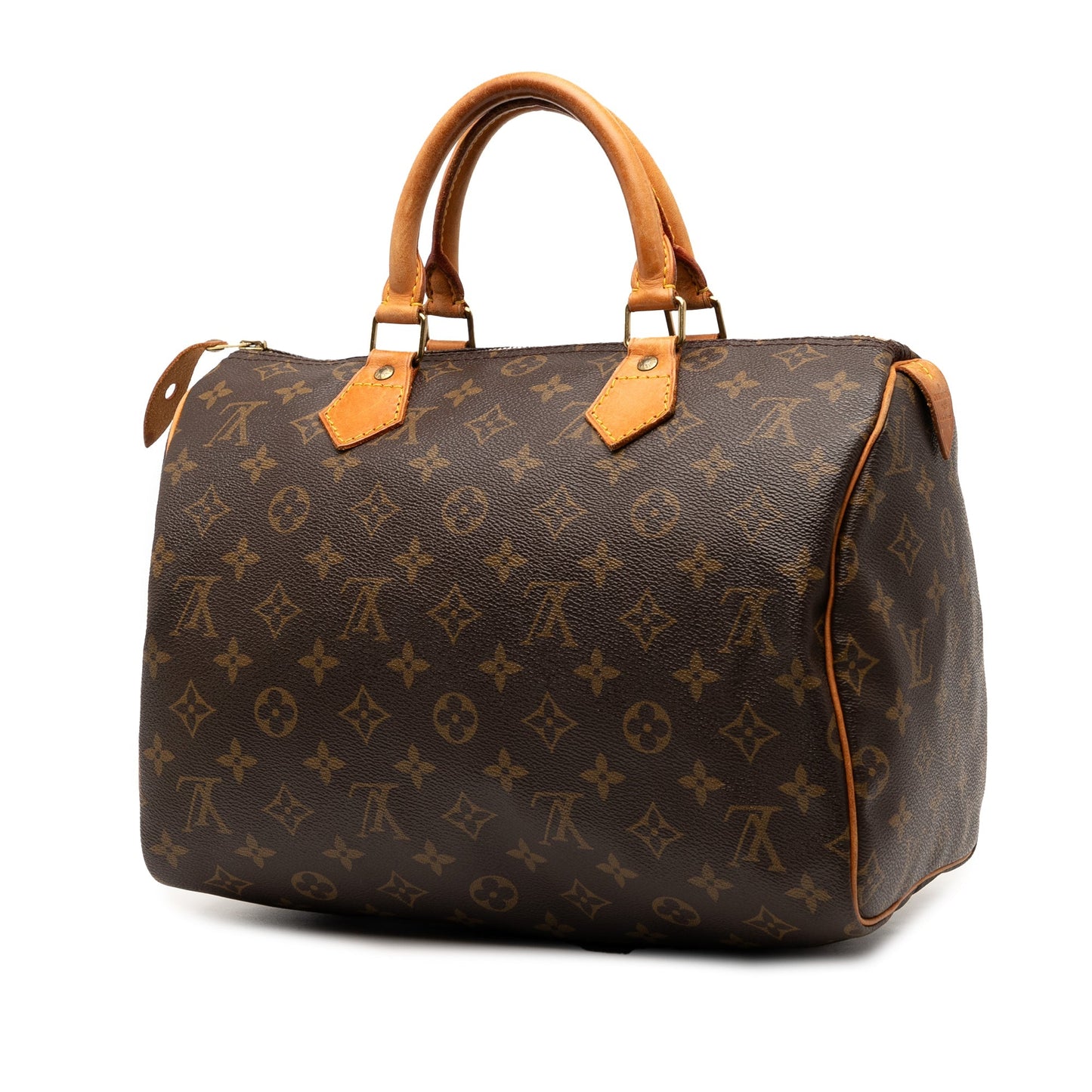 Brown Louis Vuitton Monogram Speedy 30 Boston Bag