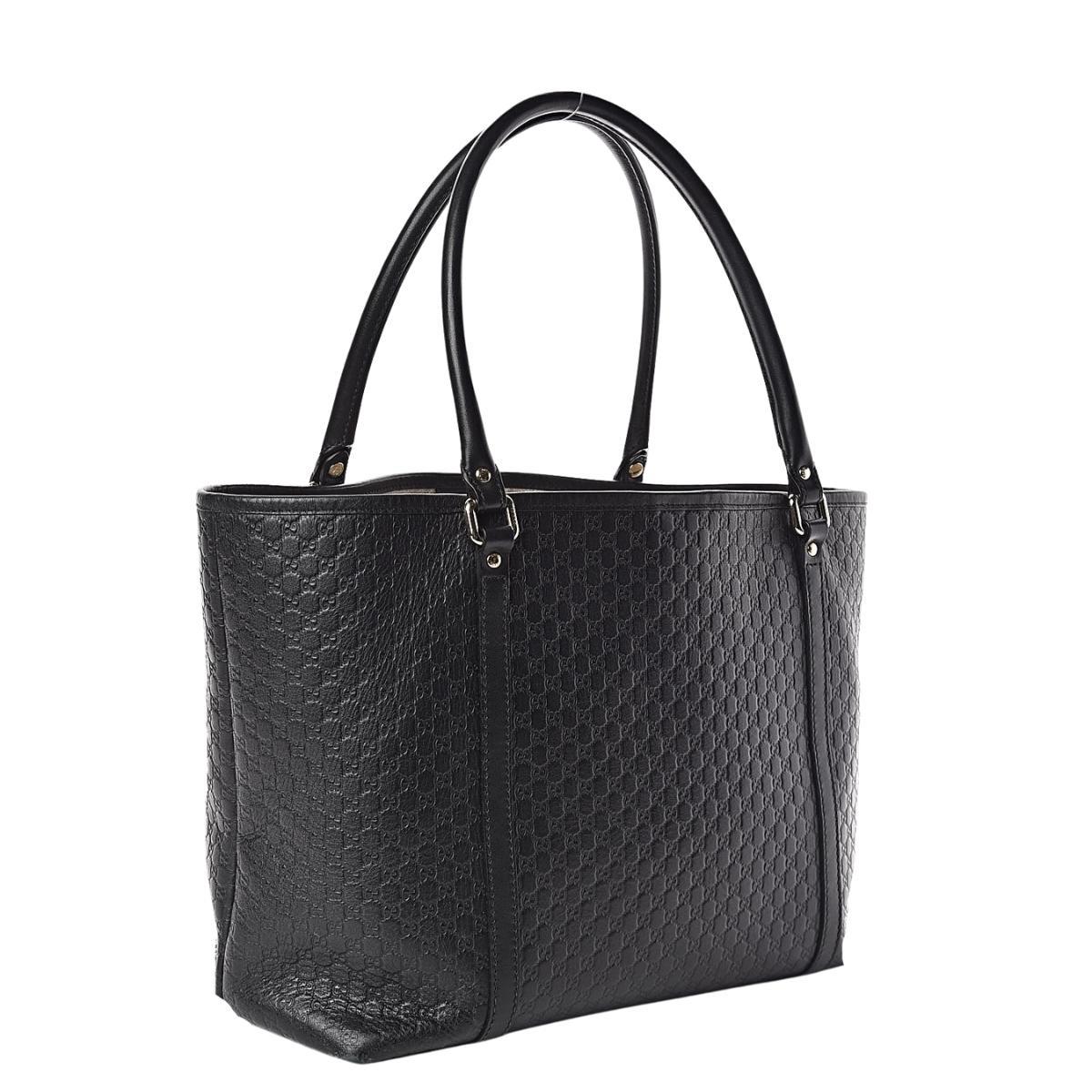 Gucci Guccissima Leather Monogram Tote Style 6