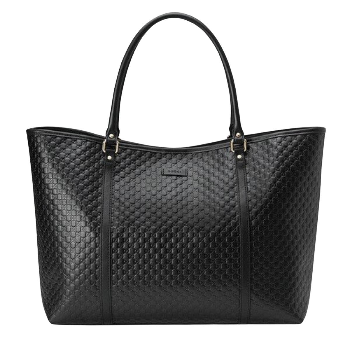Gucci Guccissima Leather Monogram Tote Style 6