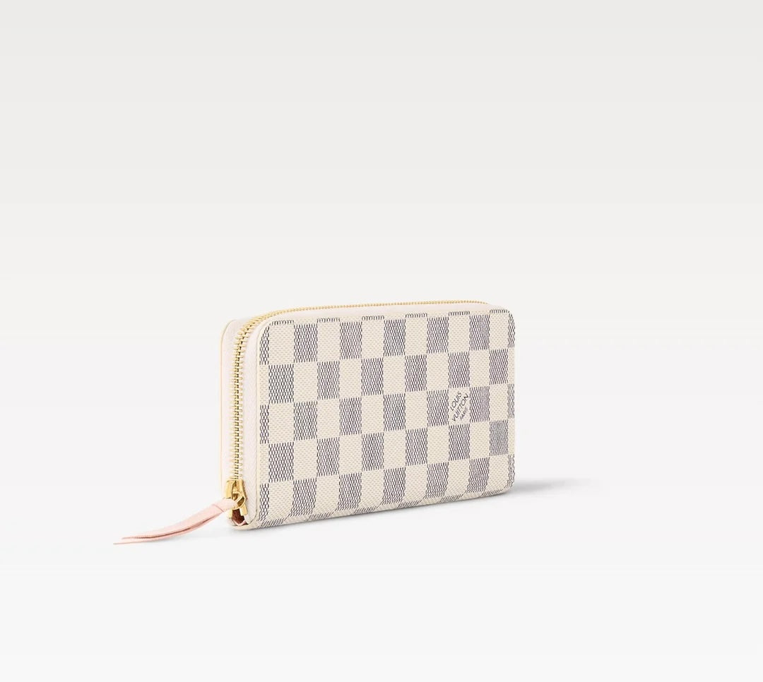 LOUIS VUITTON DAMIER AZUR CLÃMENCE WALLET- ROSE BALLERINE