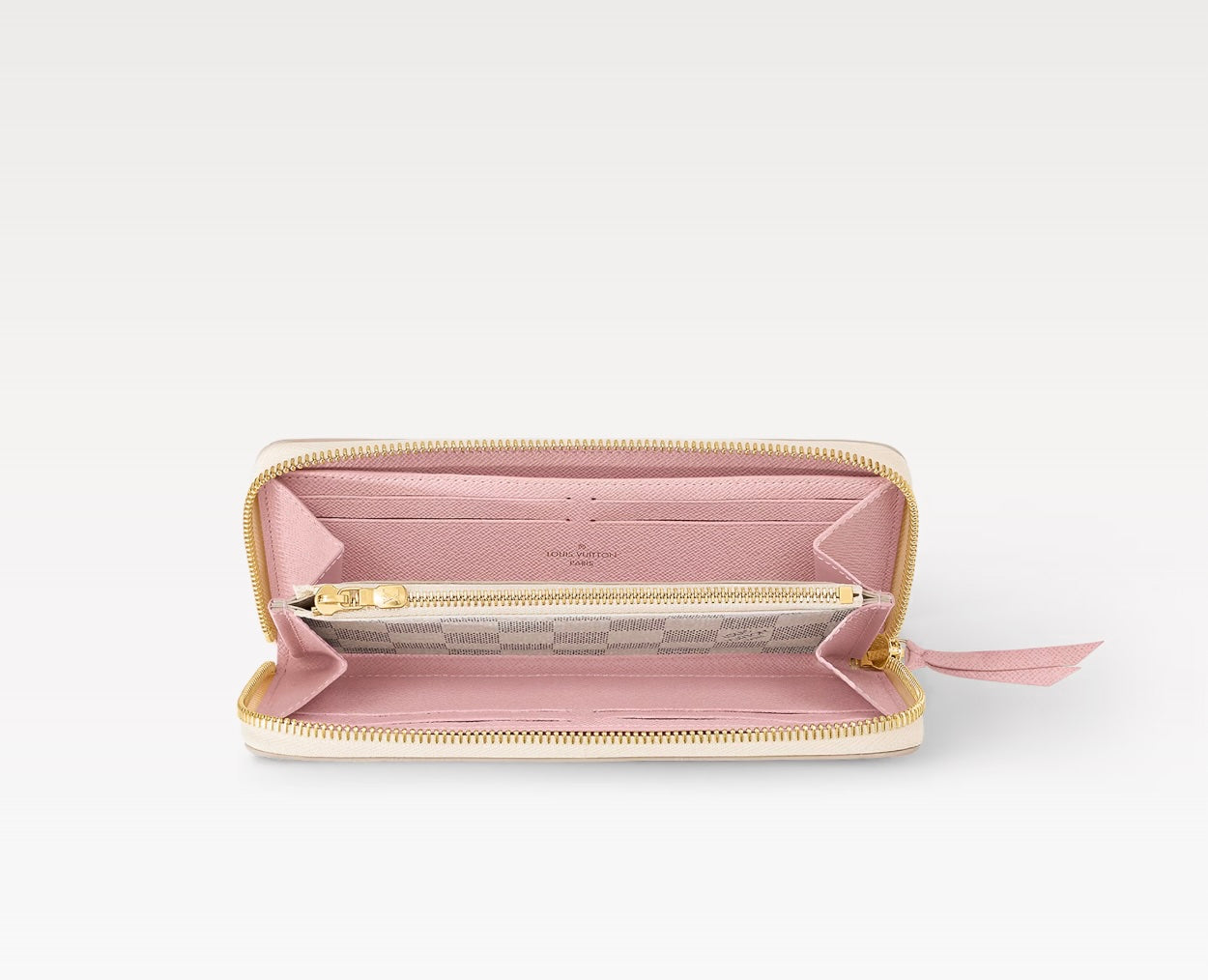 LOUIS VUITTON DAMIER AZUR CLÃMENCE WALLET â ROSE BALLERINE