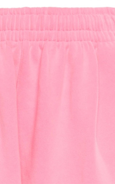 BALENCIAGA LOGO EMBROIDERED OVERSIZED COTTON TRACK PANTS