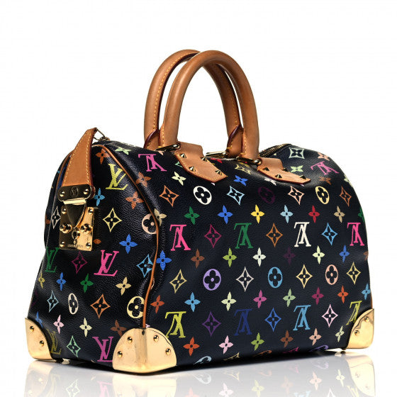 Louis Vuitton Monogram Multicolor Speedy 30 Black