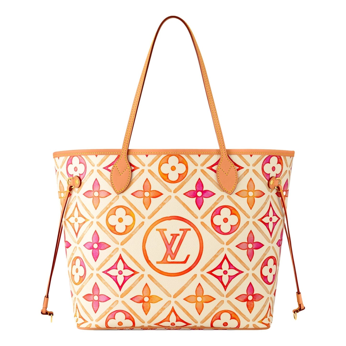 Louis Vuitton By The Pool Monogram Giant 2.0 Neverfull MM With Detachable Pouch Coral