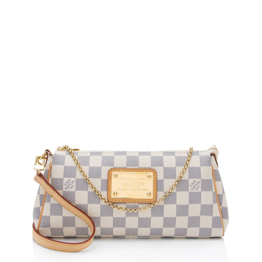 Louis Vuitton Damier Azur Eva Clutch (SHF-v5xd3A)