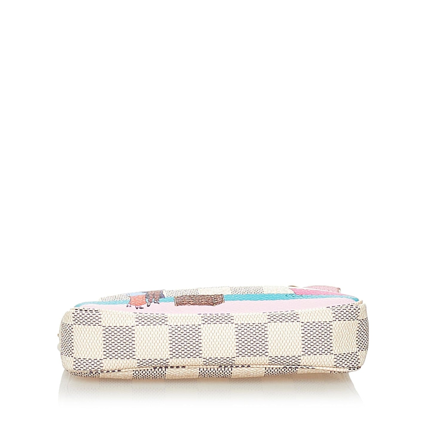 Louis Vuitton Damier Azur Pochette Accessories Illustre Transatlantic (SHG-32270)