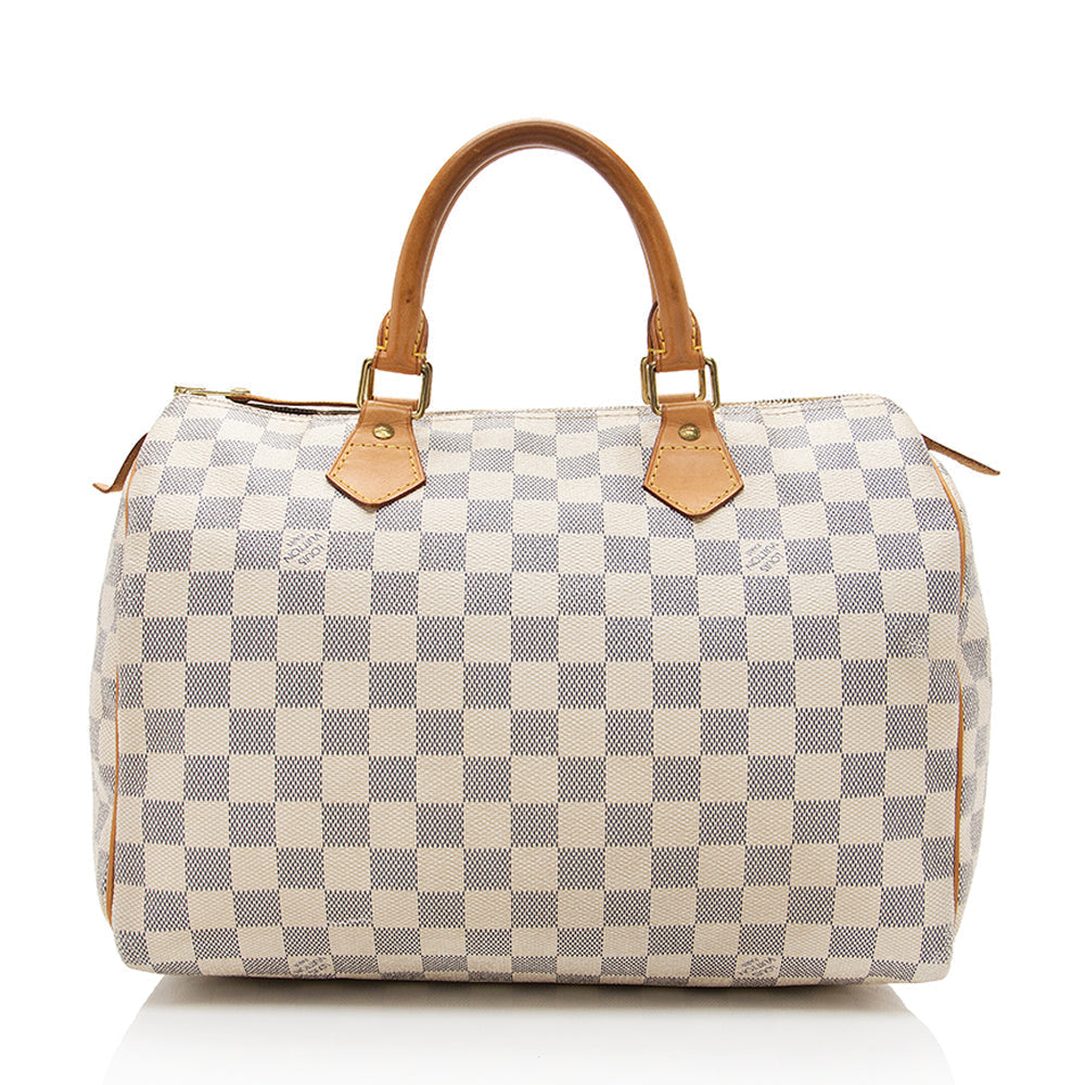 Louis Vuitton Damier Azur Speedy 30 Satchel (SHF-19062)
