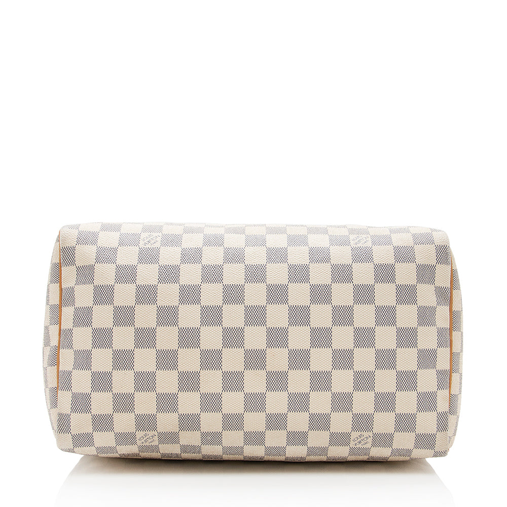 Louis Vuitton Damier Azur Speedy 30 Satchel (SHF-19062)
