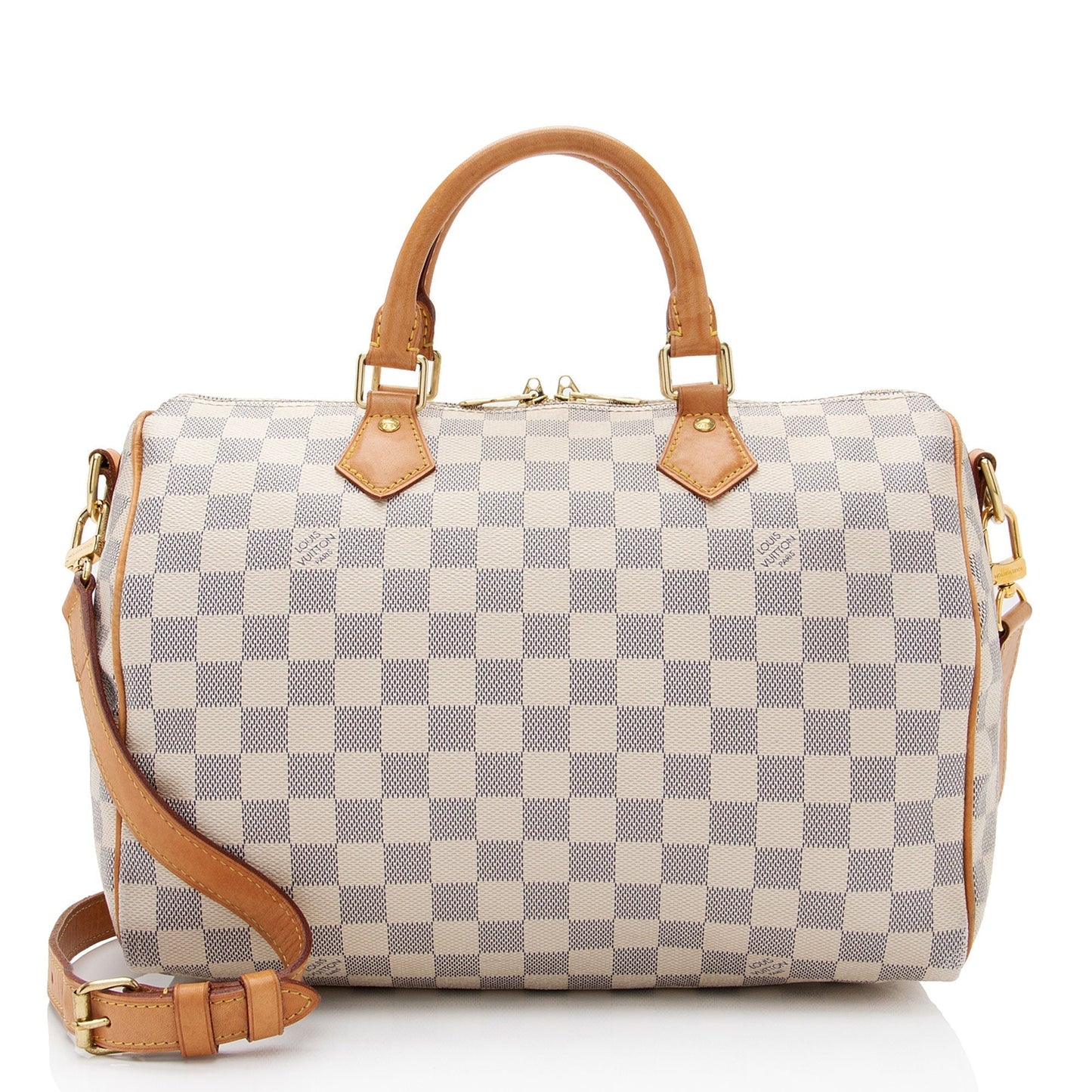 Louis Vuitton Damier Azur Speedy Bandouliere 30 Satchel (SHF-HJLROz)