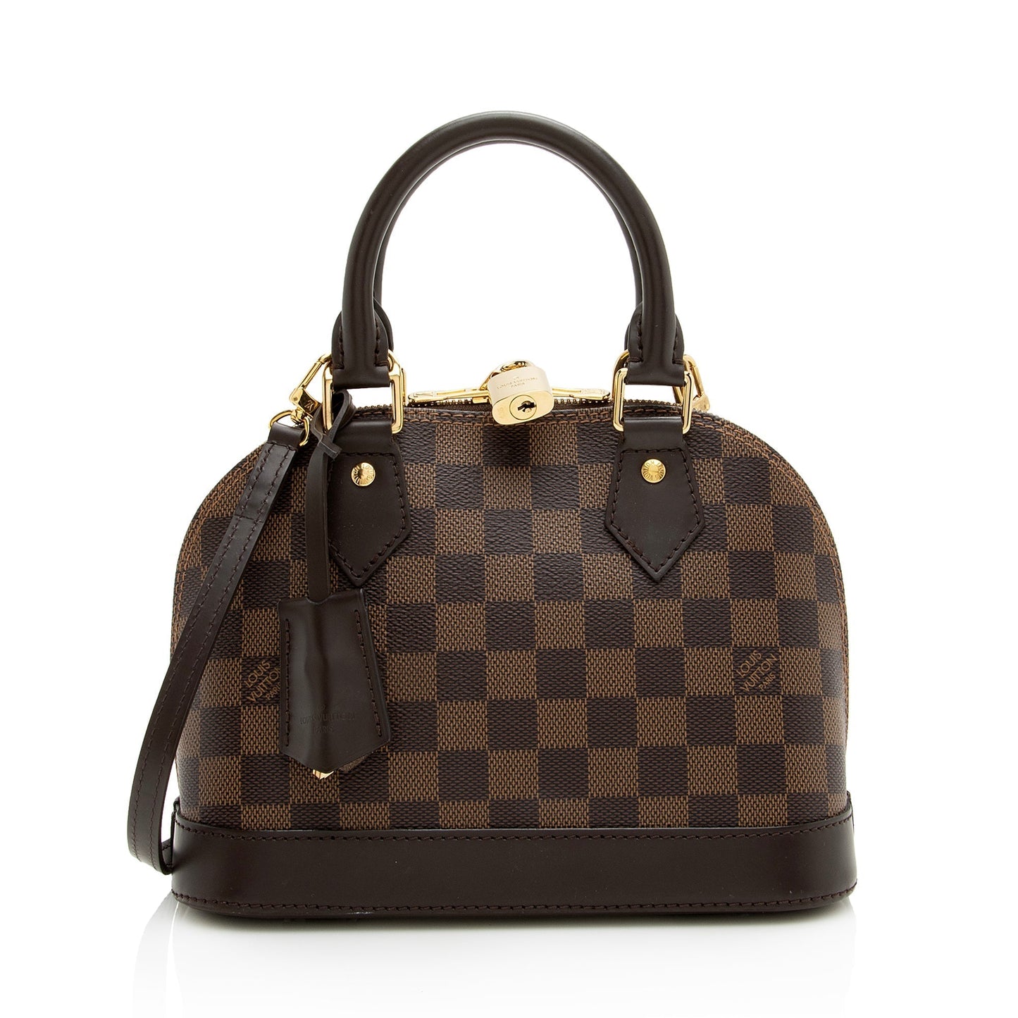 Louis Vuitton Damier Ebene Alma BB Satchel (SHF-22932)