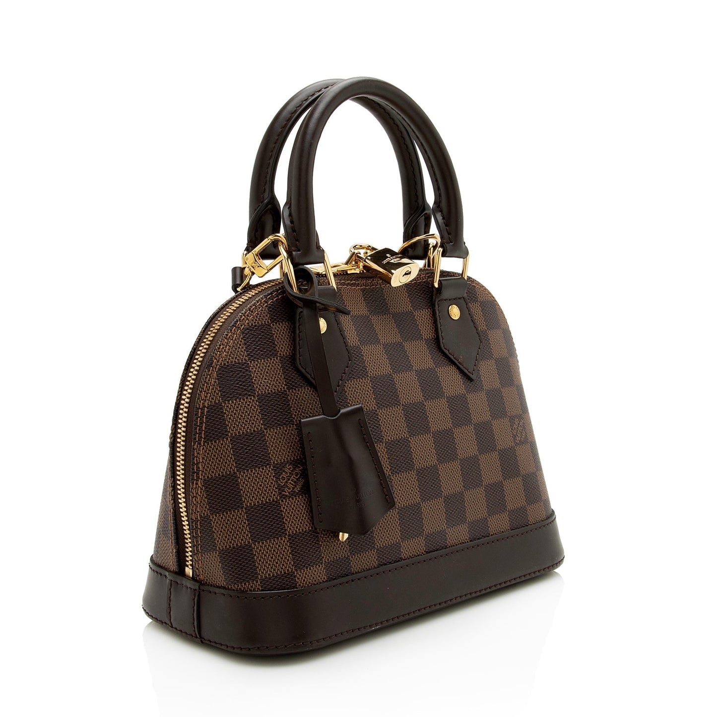 Louis Vuitton Damier Ebene Alma BB Satchel (SHF-22932)