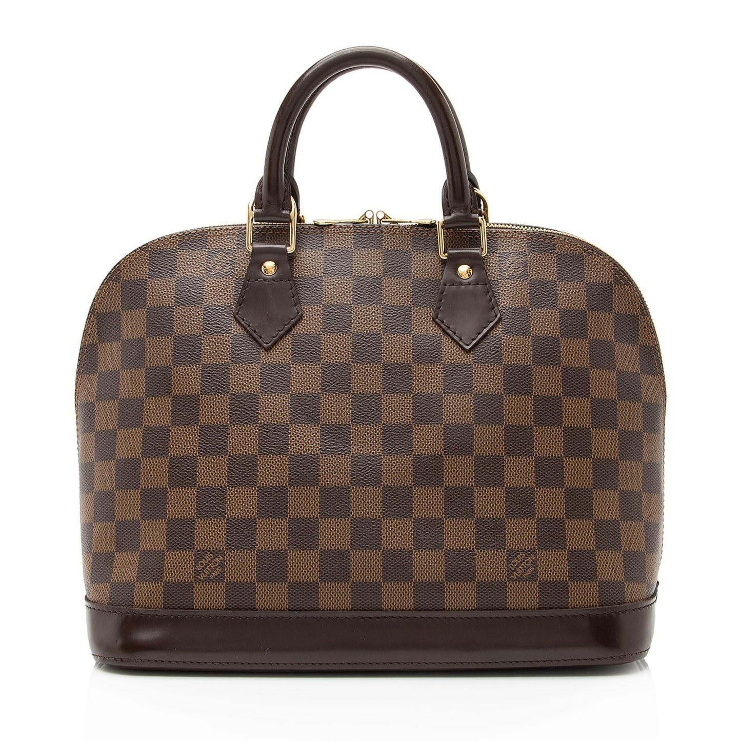 Louis Vuitton Damier Ebene Alma MM Satchel (SHF-23311)