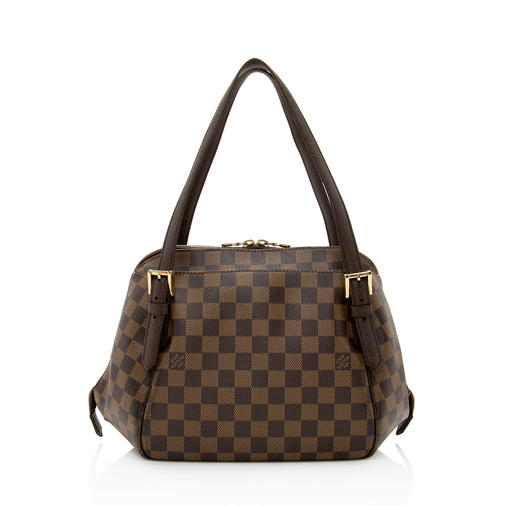 Louis Vuitton Damier Ebene Belem MM Shoulder Bag (SHF-21622)