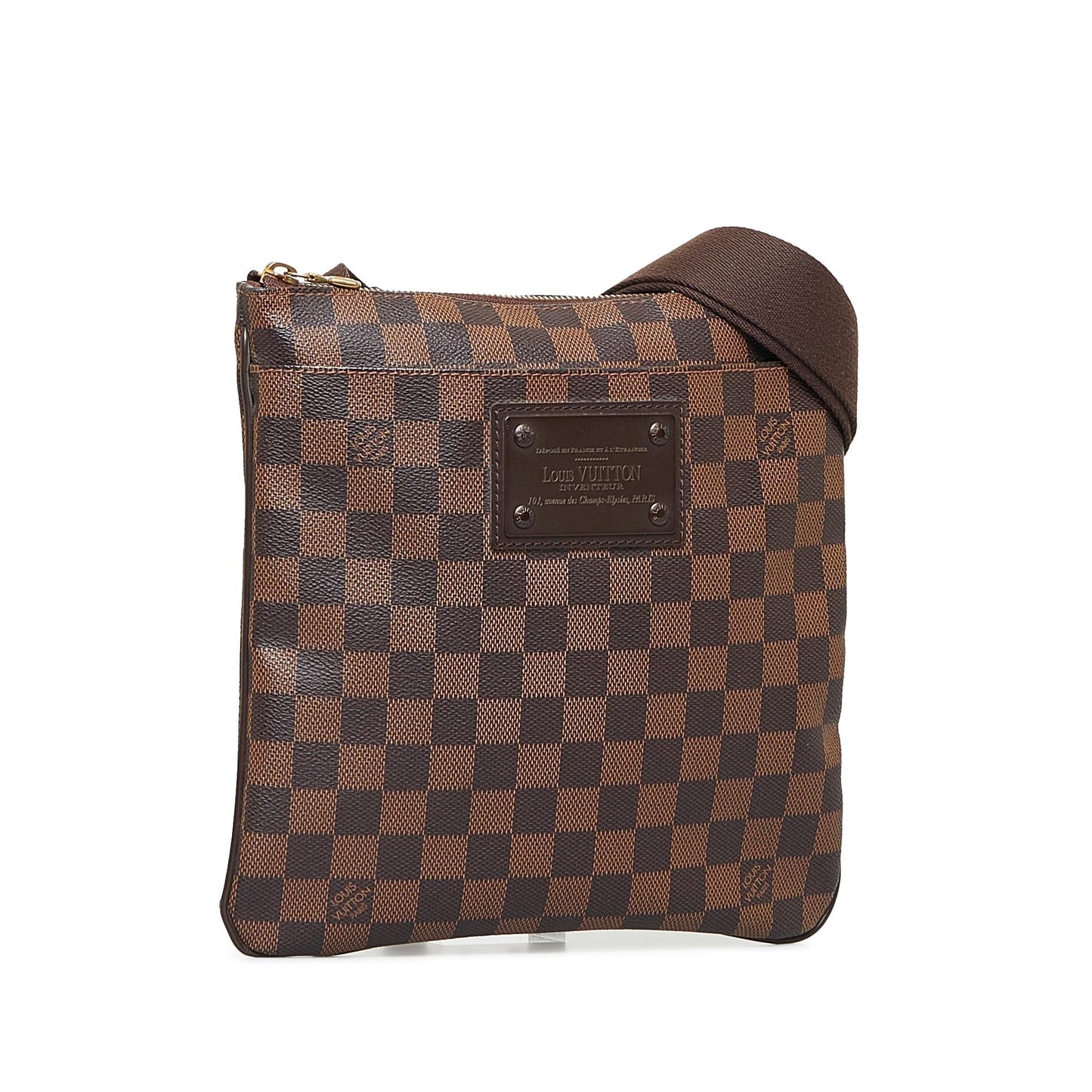Louis Vuitton Damier Ebene Brooklyn Flat Pochette (SHG-ggyGpE)