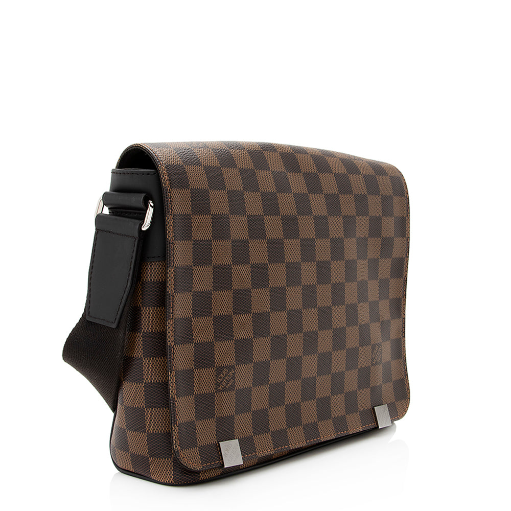 Louis Vuitton Damier Ebene District PM Messenger Bag (SHF-20120)
