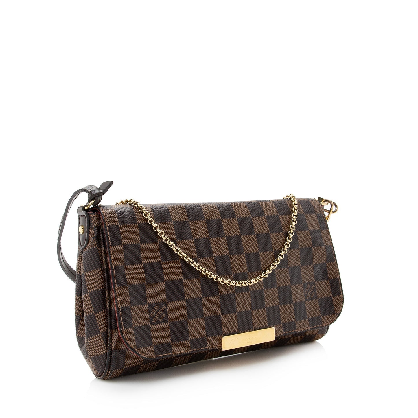 Louis Vuitton Damier Ebene Favorite MM Shoulder Bag (SHF-22458)