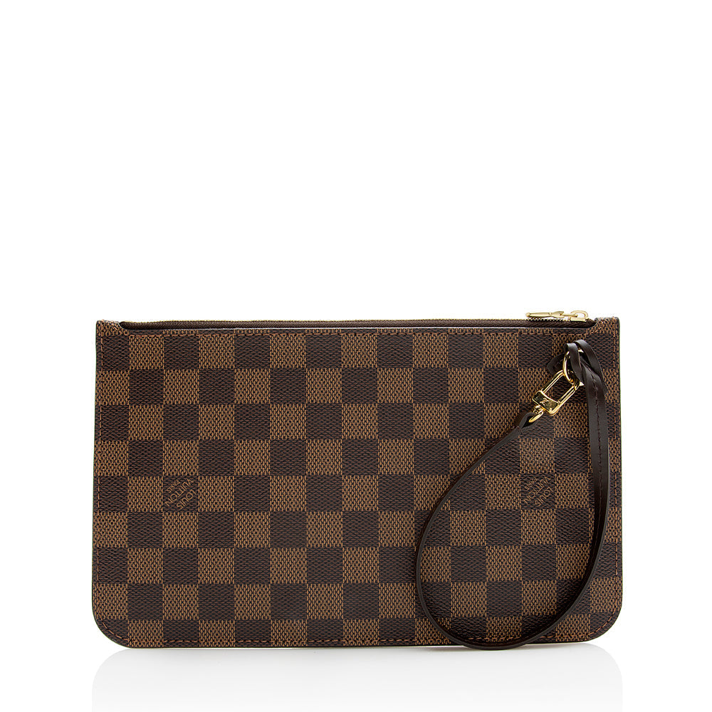 Louis Vuitton Damier Ebene Neverfull GM Pochette (SHF-21422)