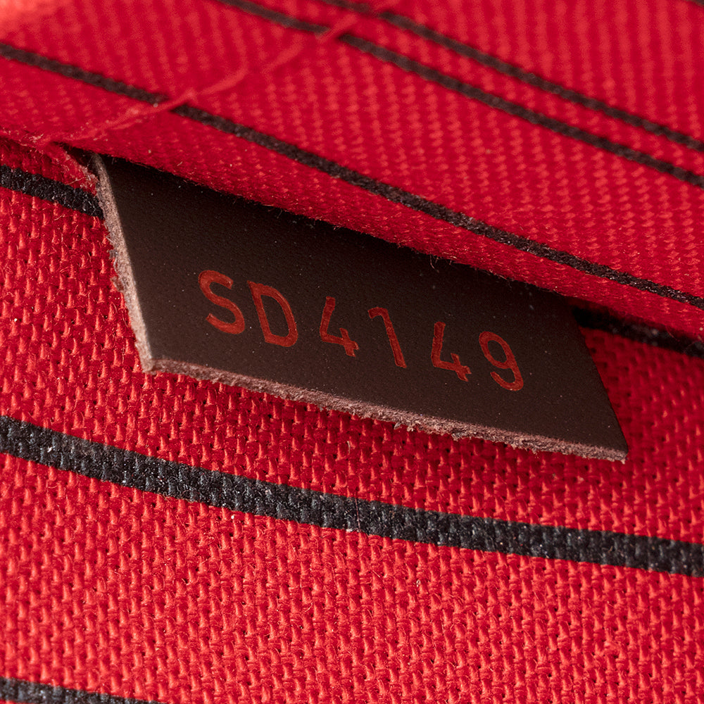 Louis Vuitton Damier Ebene Neverfull MM Pochette (SHF-20876)